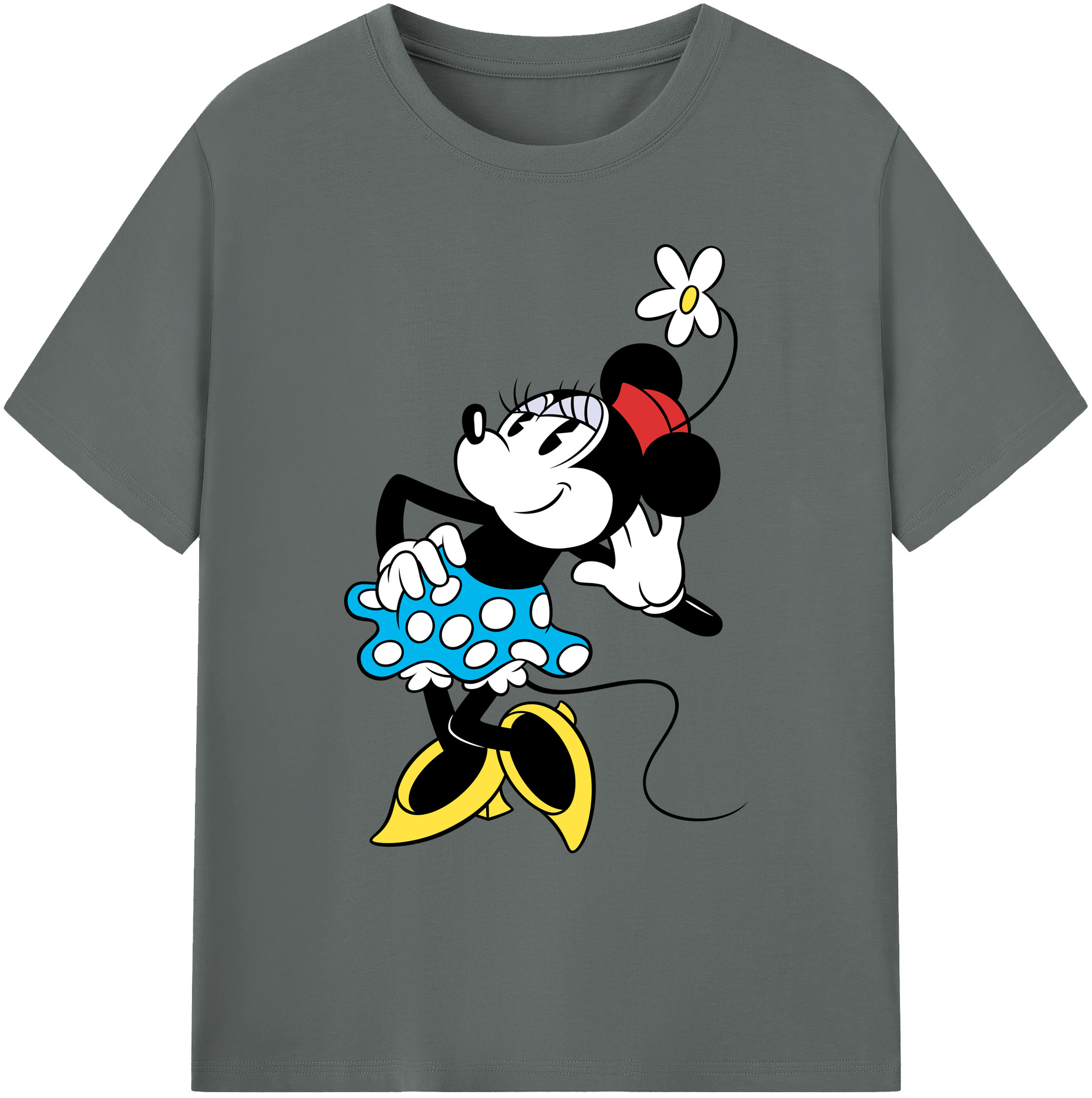 ミッキーマウス Mickey Mouse 綿100％ メンズ半袖Tシャツ｜肌触りやわらか＆通気性